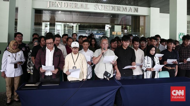 Warek UPNVJ mengatakan seruan civitas academica yang dibacakan Selasa siang tadi tak terkait pihak kampus, dan bukan suara resmi kampus itu.
