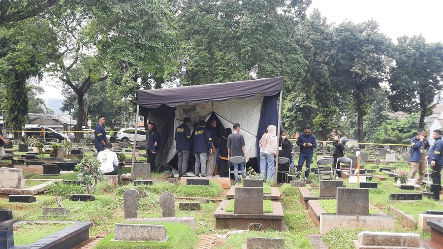 Polisi Mulai Ekshumasi Jenazah Anak Tamara Tyasmara