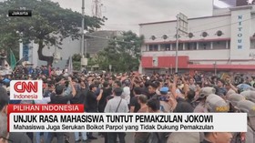 VIDEO: Unjuk Rasa Mahasiswa Tutntut Pemakzulan Jokowi
