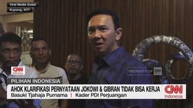 VIDEO: Ahok Klarifikasi Pernyataan Jokowi Dan Gibran Tidak Bisa Kerja