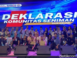 28 Komunitas Seniman di Sukabumi Deklarasi Dukung Prabowo-Gibran