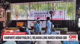 VIDEO: Kampanye Akbar Paslon 02, Relawan Long March Monas-GBK
