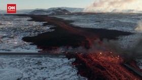VIDEO: Lava Gunung Islandia Rusak Pipa Air Panas untuk 20 Ribu Warga
