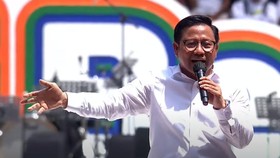 Cak Imin Resmi Berikan Hak Suara, Datang ke TPS Sambil Selawat