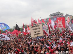 Simpang Lima Semarang Dipadati Pendukung Ganjar-Mahfud