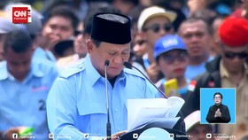 VIDEO: Momen Prabowo Sapa Mantan Istri, Massa di GBK Riuh