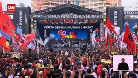 VIDEO: Semarak Merah-Hitam Kampanye Ganjar-Mahfud di Semarang