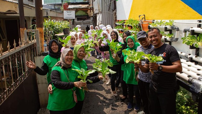 Program BRInita dari BRI berhasil menghadirkan oase hijau di kawasan pemukiman padat penduduk di Rawa Barat, Kebayoran Baru, Jakarta Selatan.