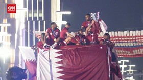 VIDEO: Parade Juara Piala Asia 2023, Pemain Qatar Disambut Meriah