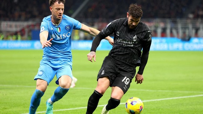 AC Milan berhasil mengalahkan Napoli dengan skor 1-0 dalam laga Liga Italia di San Siro, Senin (12/2) dini hari WIB.