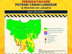 BPBD DKI Ingatkan 21 Daerah Punya Potensi Longsor di Bulan Ini