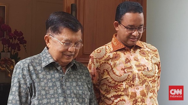 Jusuf Kalla belum mau mengomentari soal isu Anies Baswedan bakal menjadi calon gubernur Jakarta setelah Pilpres 2024.