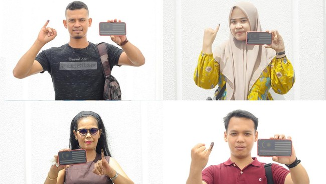 FOTO: Antusias WNI Mencoblos Pemilu 2024 di Malaysia