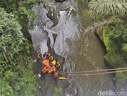Heboh Pemotor Tewas Terjun Bebas ke Jurang 30 Meter di Gianyar