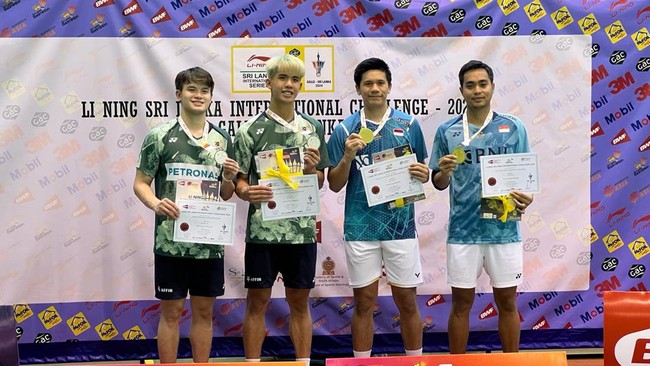 Rahmat Hidayat/Yeremia Rambitan menyambut antusias keberhasilan mereka meraih gelar perdana di Sri Lanka International Challenge.