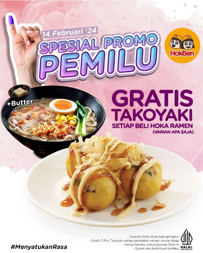 10 Promo Pemilu 2024 dari Makanan hingga Minuman Enak!