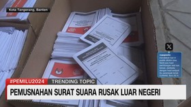 VIDEO: Pemusnahan Surat Suara Rusak Luar Negeri
