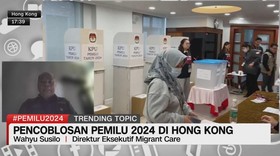 VIDEO: Pencoblosan Pemilu 2024 di Hongkong