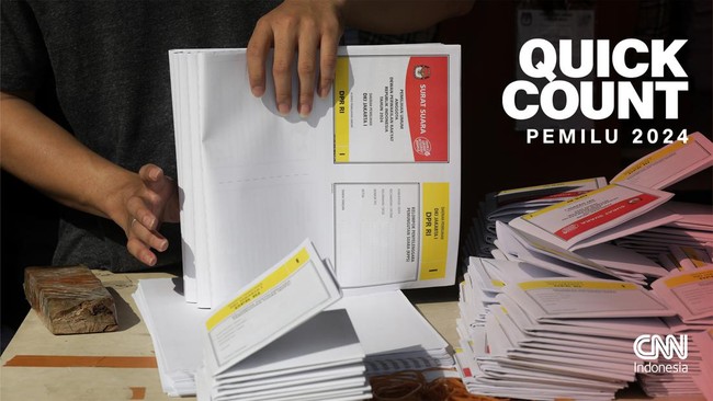 Dari hasil quick count enam lembaga survei, paslon nomor urut 03 Ganjar Pranowo-Mahfud MD selalu menduduki posisi buncit alias ketiga.