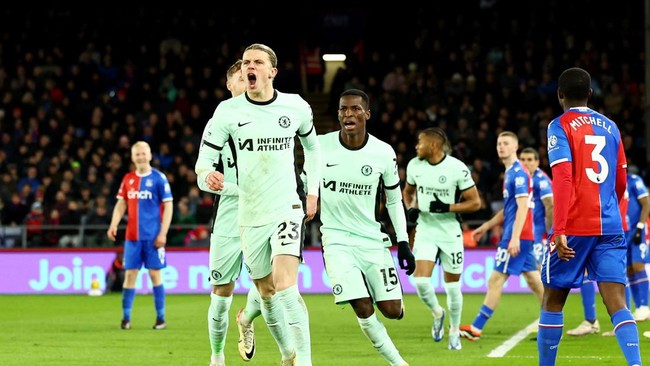Chelsea menang dramatis melawan Crystal Palace pada pertandingan lanjutan Liga Inggris di Selhurst Park, Selasa (13/2) dini hari WIB.