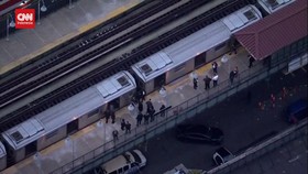 VIDEO: Penembakan di Kereta Bawah Tanah New York AS, 1 Orang Tewas