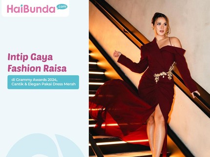 Intip Gaya Fashion Raisa di Grammy Awards 2024, Cantik & Elegan Pakai Dress Merah