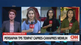 VIDEO: Persiapan TPS Tempat Capres-Cawapres Memilih