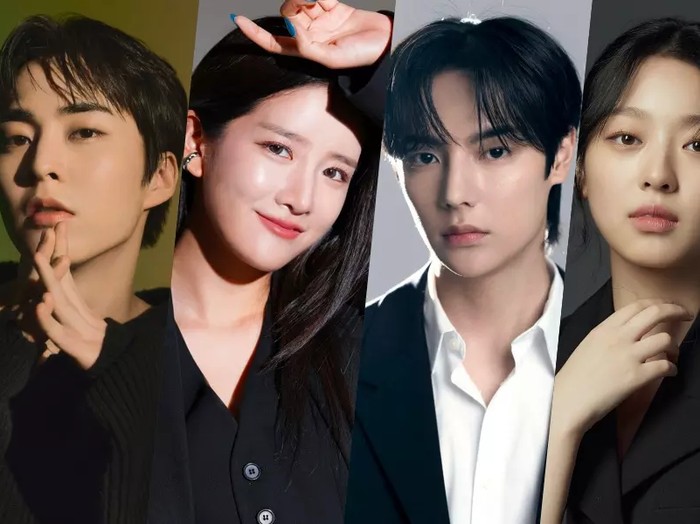 Xiumin EXO, Exy WJSN, Lee Sae On, dan Lee Soo Min/ Foto: soompi.com