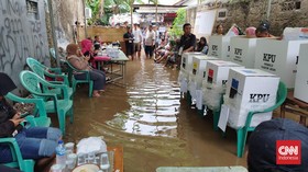 BPBD DKI Catat 34 TPS di Jakarta Terendam Banjir
