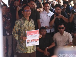 Usai Nyoblos, Mahfud: Mudah-mudahan Dapat Pemimpin yang Baik