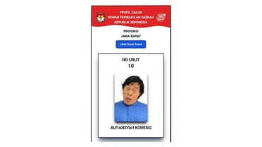 Wajah Kocak Komeng Tiba-tiba Muncul di Surat Suara, Begini Reaksi Para Artis