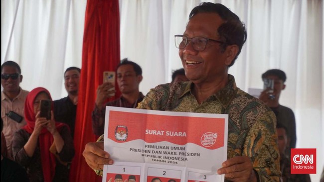 Calon wakil presiden nomor urut 3 Mahfud MD mengaku merasakan dan menyaksikan sendiri bahwa proses pencoblosan berjalan fair.