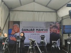 Suasana Terkini Nobar Quick Count di Posko Pemenangan Ganjar-Mahfud