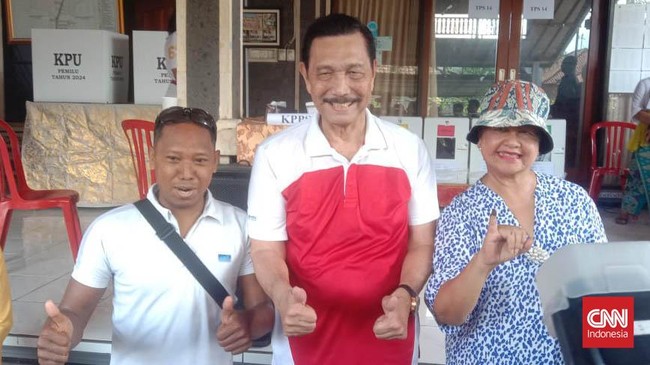 Menko Marves Luhut Binsar Pandjaitan mengatakan sejumlah hasil survei memperlihatkan bahwa Pilpres 2024 berlangsung satu putaran.