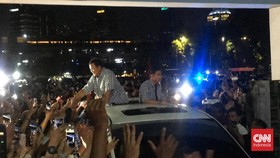 Prabowo dan Gibran Tiba di Istora, Sambutan Pendukung Bergemuruh