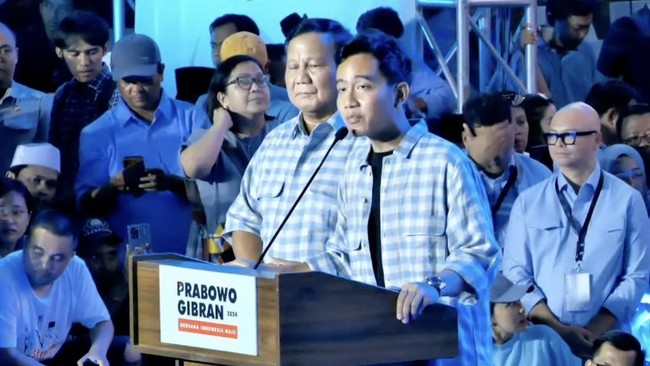 Merespons hasil quick count, Gibran mengatakan tiga bulan lalu dirinya bukan siapa-siapa hingga dikatakan planga-plongo dan samsul.