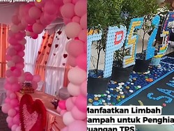 Viral 6 TPS Unik, Ada yang Dekor bak Kerajaan, Valentine Hingga Olah Sampah