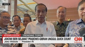 VIDEO: Jokowi Beri Selamat Prabowo-Gibran Unggul Quick Count