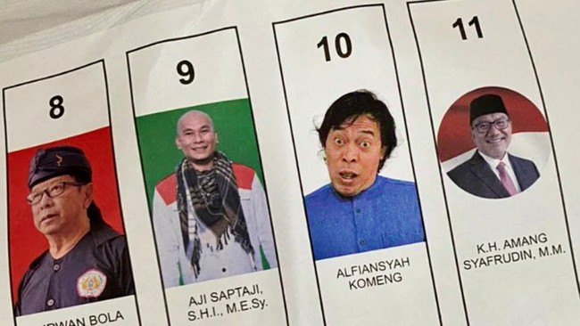 Komedian Komeng tercatat mendapatkan 1,5 juta suara dalam hasil perhitungan sementara KPU yang baru mencapai 52,31 persen dalam perburuan kursi DPD di Jabar.