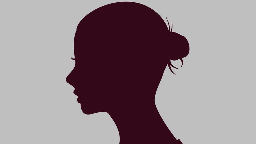 ilustrasi siluet wanita