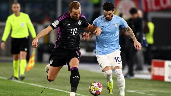 Lazio menang atas Bayern Munchen pada pertandingan leg pertama babak 16 besar Liga Champions di Stadion Olimpico Roma, Kamis (15/2) dini hari WIB.
