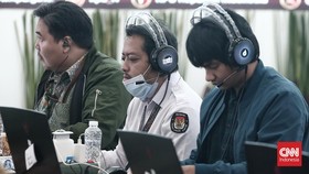FOTO: Supervisi Daring Rekapitulasi Suara Pemilu 2024 di Kantor KPU
