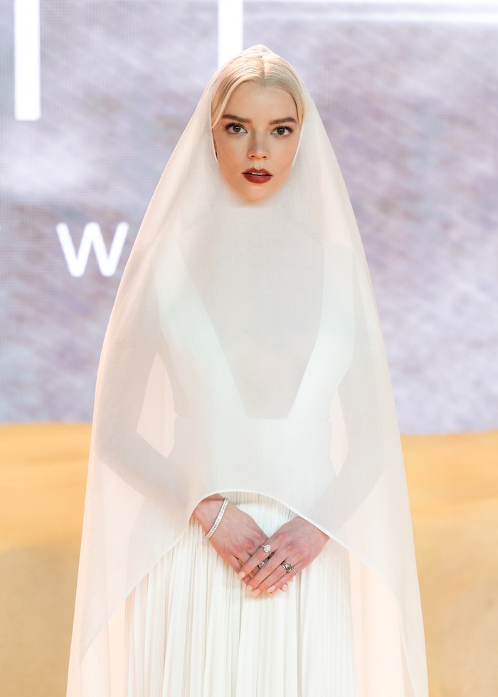 LONDON, ENGLAND - FEBRUARY 15: Anya Taylor-Joy attends the World Premiere of 