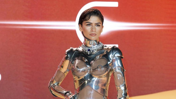 Law Roach, left, and Zendaya pose for photographers upon arrival at the World premiere of the film 'Dune: Part Two' on Thursday, Feb. 15, 2024 in London. (Photo by Scott A Garfitt/Invision/AP)