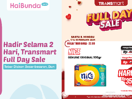 Hadir Selama 2 Hari, Transmart Full Day Sale Tebar Diskon Besar-besaran, Bun