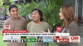 VIDEO: Pernyataan Komeng Usai Kemenangan Versi Hitung Cepat
