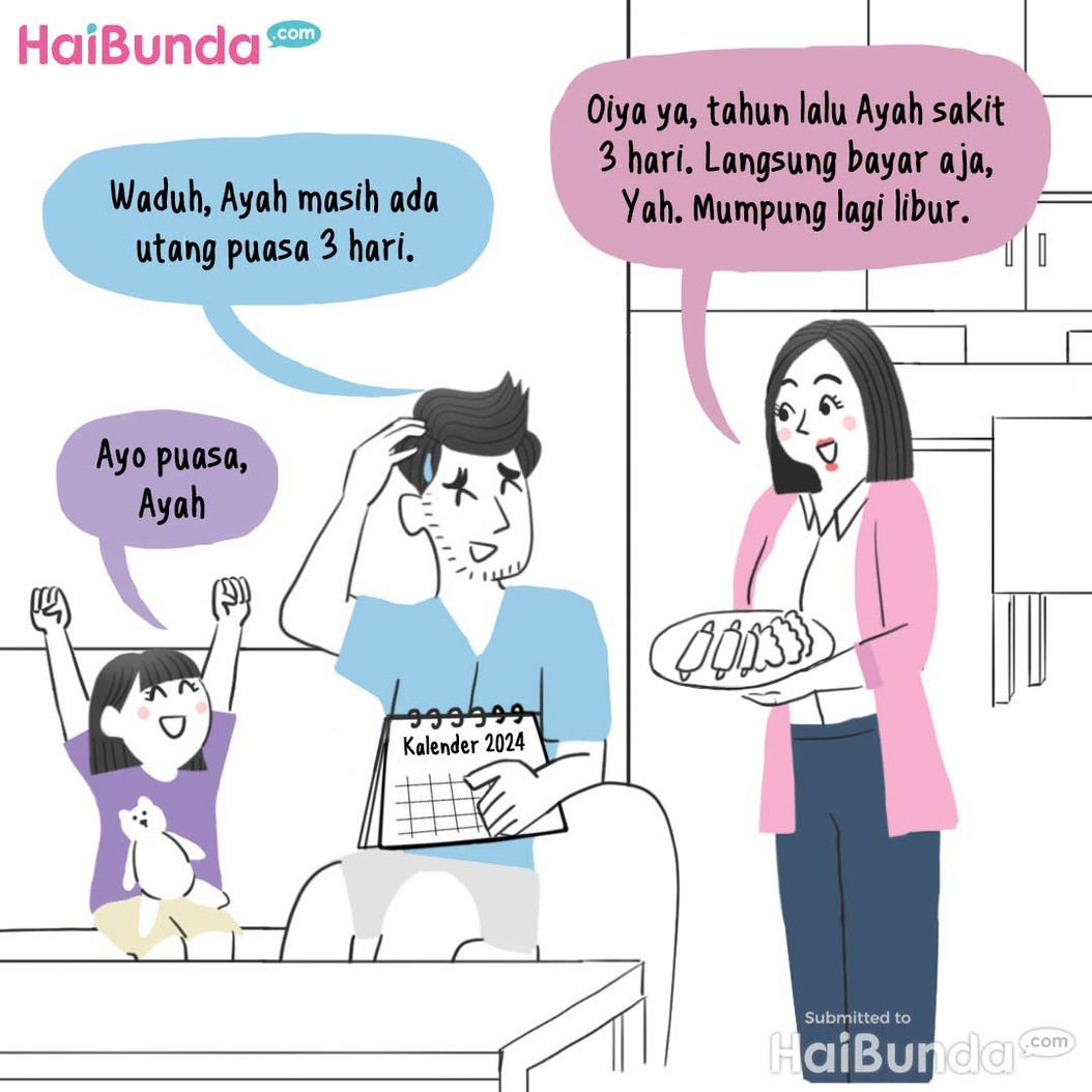 Komik Bunda&colon; Bayar Utang Puasa&comma; Yah