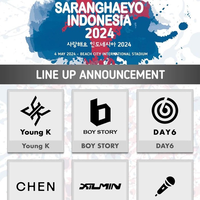 Chen dan Xiumin EXO di Saranghaeyo Indonesia/Foto: Instagram.com/mecimapro