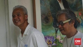 Ganjar Sambangi Rumah Butet, Dipanggil 'Capres Lemes'