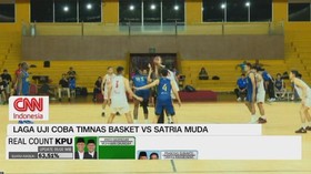 VIDEO: Laga Uji Coba Timnas Basket Vs Satria Muda